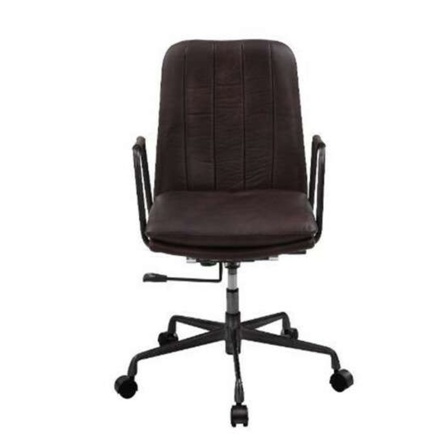 Furniture * | Coupon Simple Relax Upholstered Office Chair With Wheels