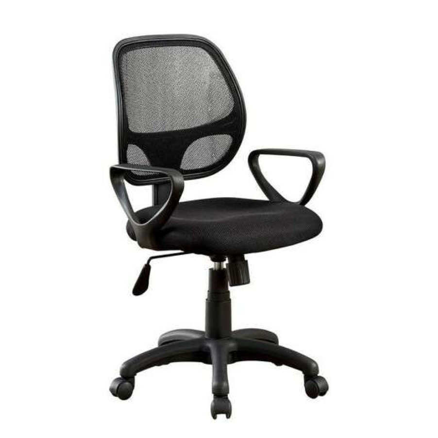 Furniture * | Flash Sale Simple Relax Mesh Fabric Office Chair In Black