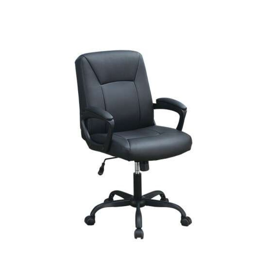 Furniture * | Hot Sale Simple Relax Adjustable Height Office Chair With Padded Armrests