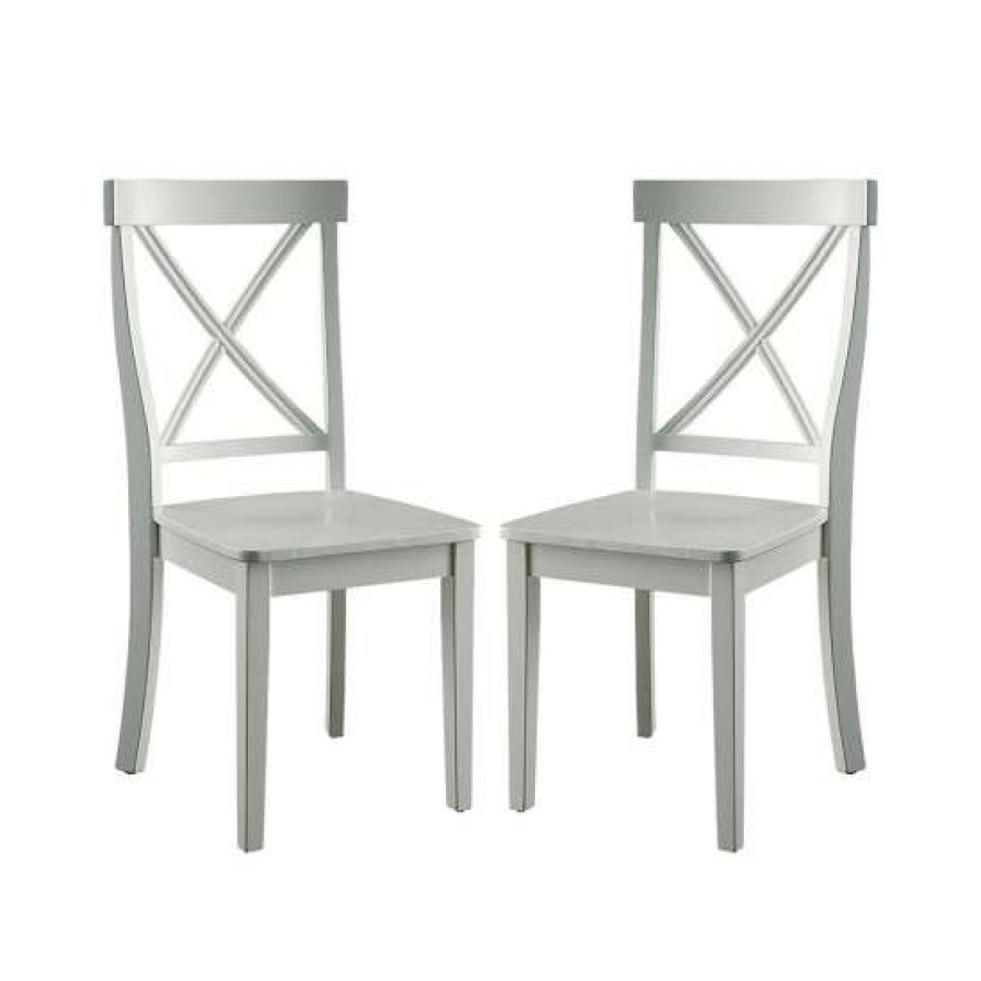 Furniture * | Buy Simple Relax Set Of 2 Side Chair In White Finish