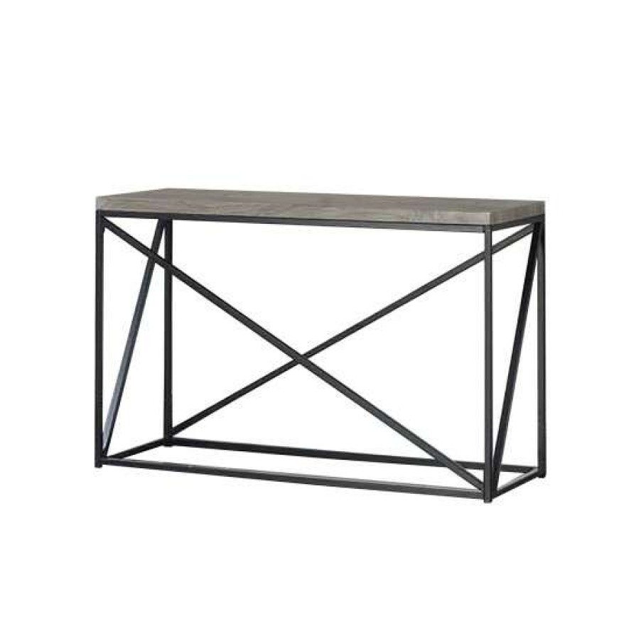 Furniture * | Outlet Simple Relax Rectangular Sofa Table In Sonoma Grey