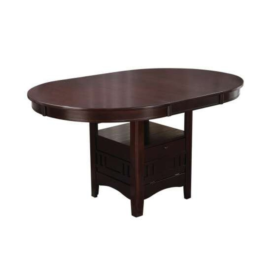 Furniture * | Buy Simple Relax Wood Dining Table With Storage In Espresso