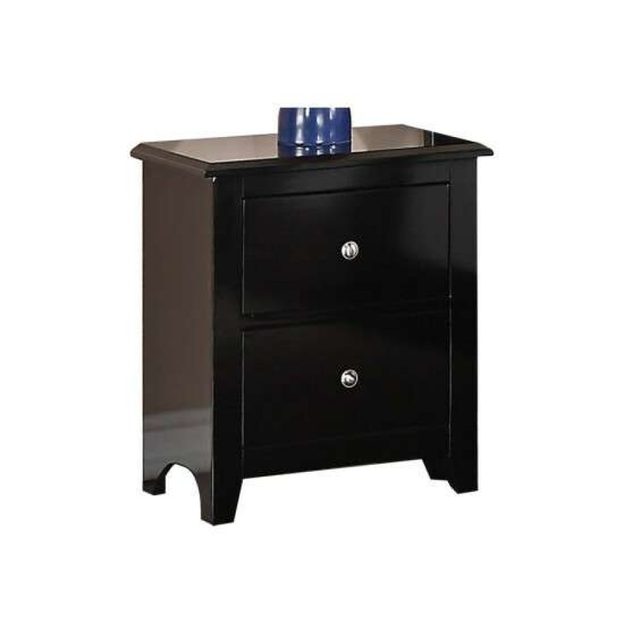 Furniture * | Budget Simple Relax Nightstand With 2 Drawers Storage