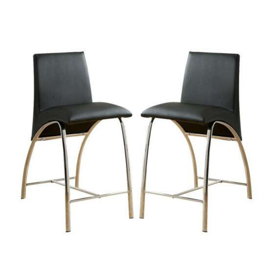 Furniture * | Coupon Simple Relax Leatherette Upholstered Side Chair, Set Of 2