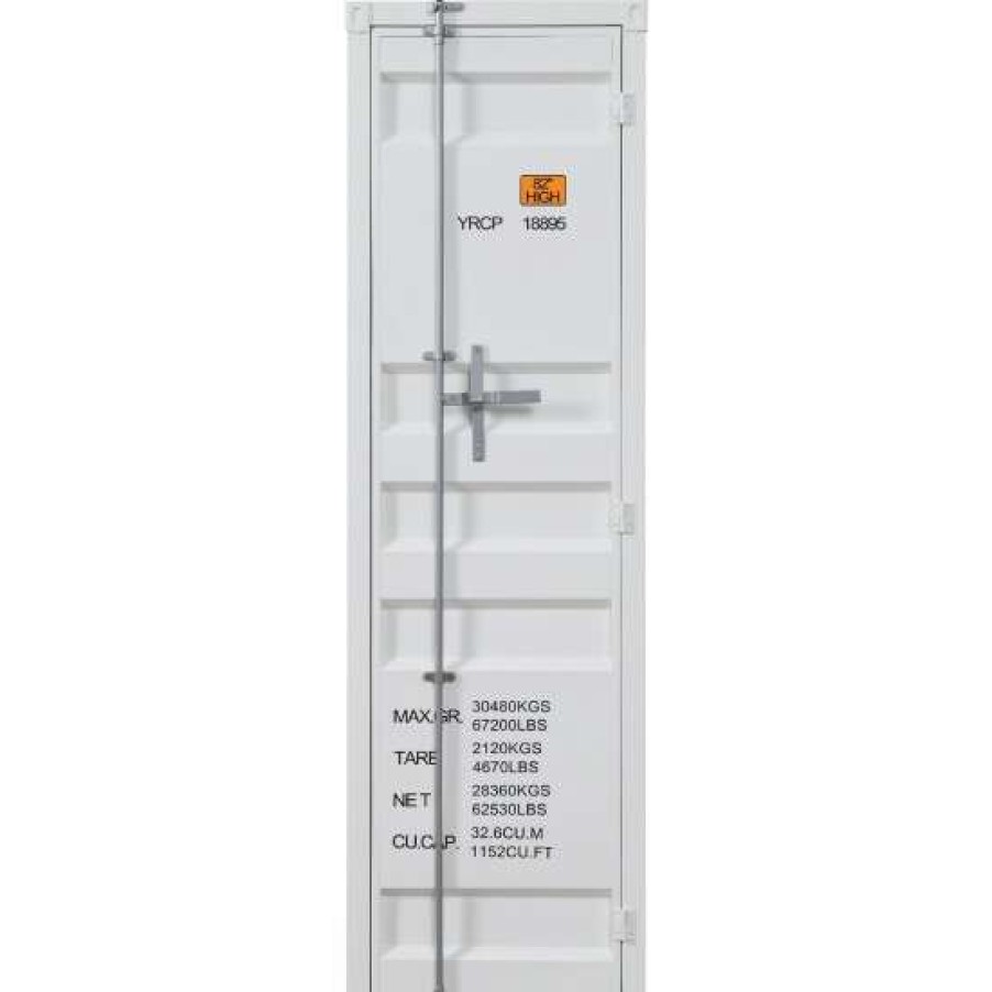 Furniture * | Budget Simple Relax Metal Frame Wardrobe With Single Door