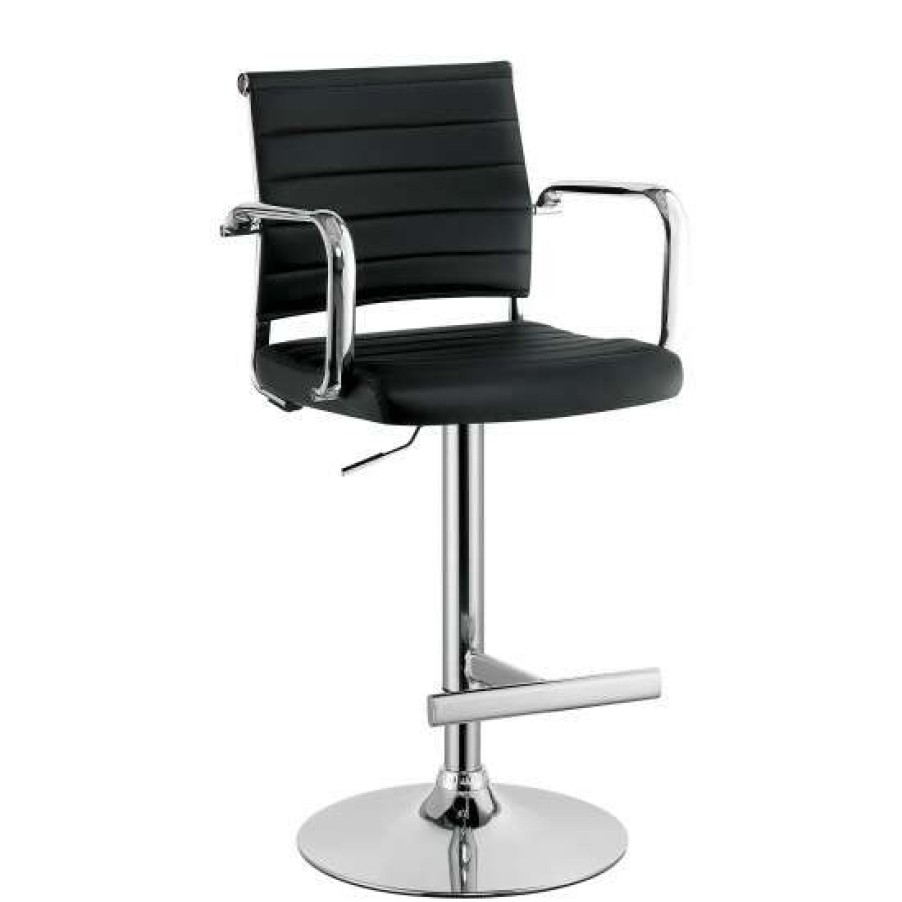 Furniture * | Cheapest Simple Relax Leatherette Bar Stool White