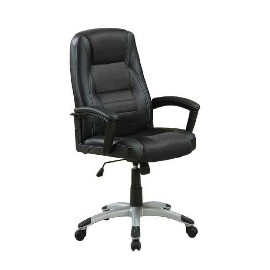 Furniture * | Wholesale Simple Relax Adjustable Height Office Chair In Black