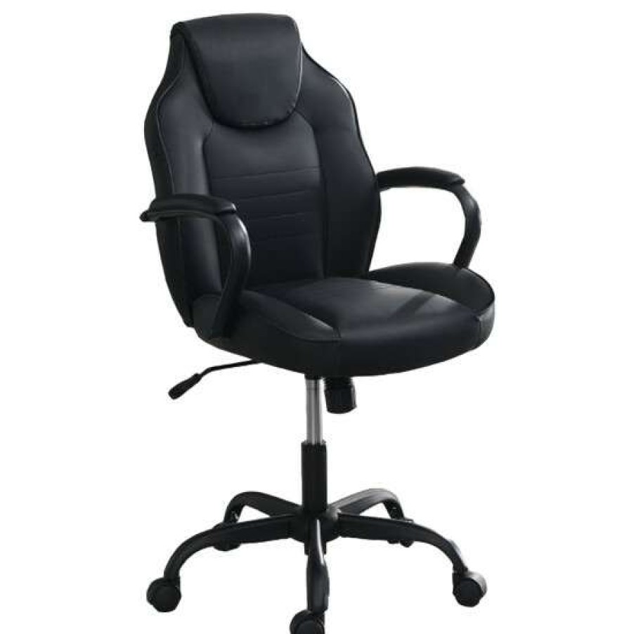 Furniture * | Cheapest Simple Relax Office Chair With Padded Armrests In