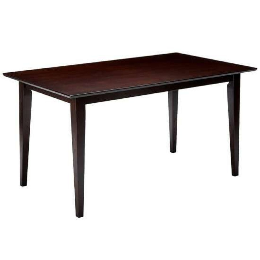 Furniture * | New Simple Relax Rectangular Dining Table In Cappuccino