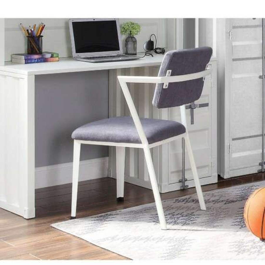 Furniture * | Cheap Simple Relax Metal Frame Office Chair With Padded Seat