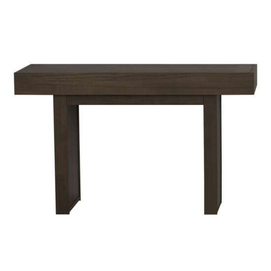 Furniture * | Promo Simple Relax Rectangle Sofa Table With Hidden Storage In Wheat Brown