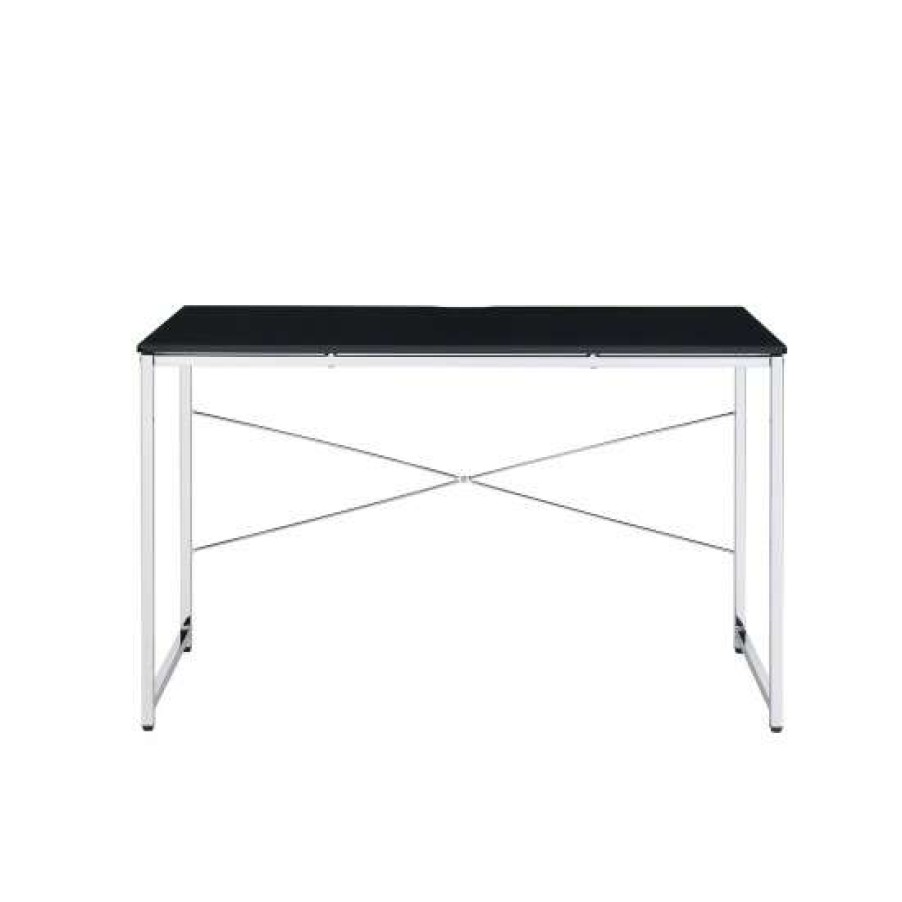 Furniture * | Best Deal Simple Relax Rectangular Writing Desk In Black