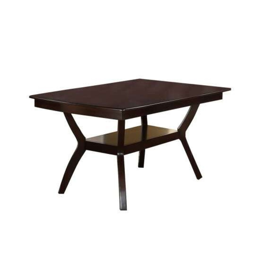 Furniture * | Best Pirce Simple Relax Rectangular Dining Table In Brown