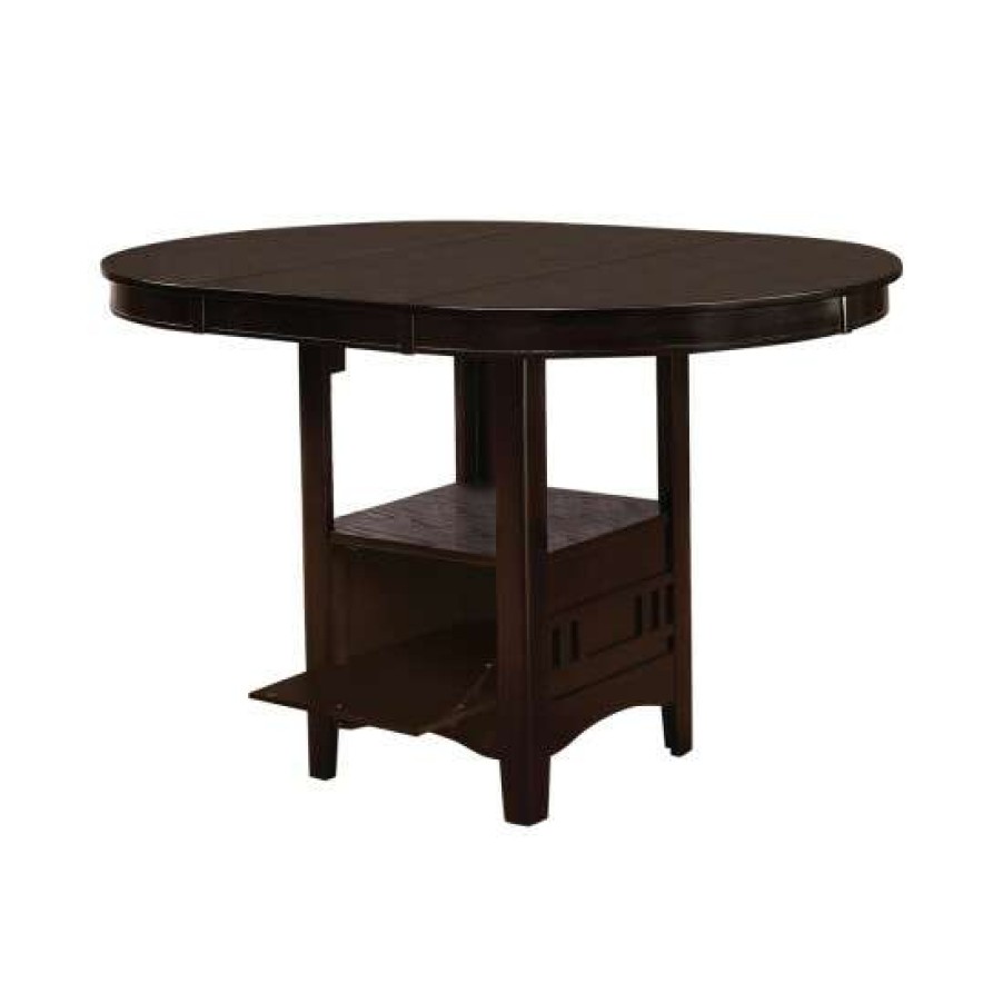 Furniture * | Budget Simple Relax Wood Counter Height Table In Espresso