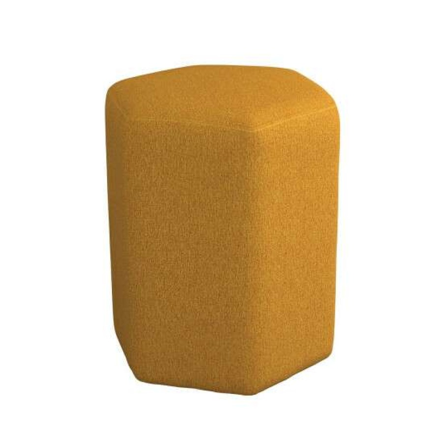 Furniture * | Best Sale Simple Relax Hexagonal Upholstered Stool