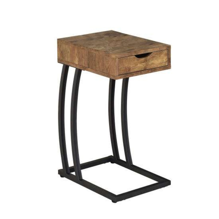 Furniture * | Promo Simple Relax Accent Table With Storage Drawer