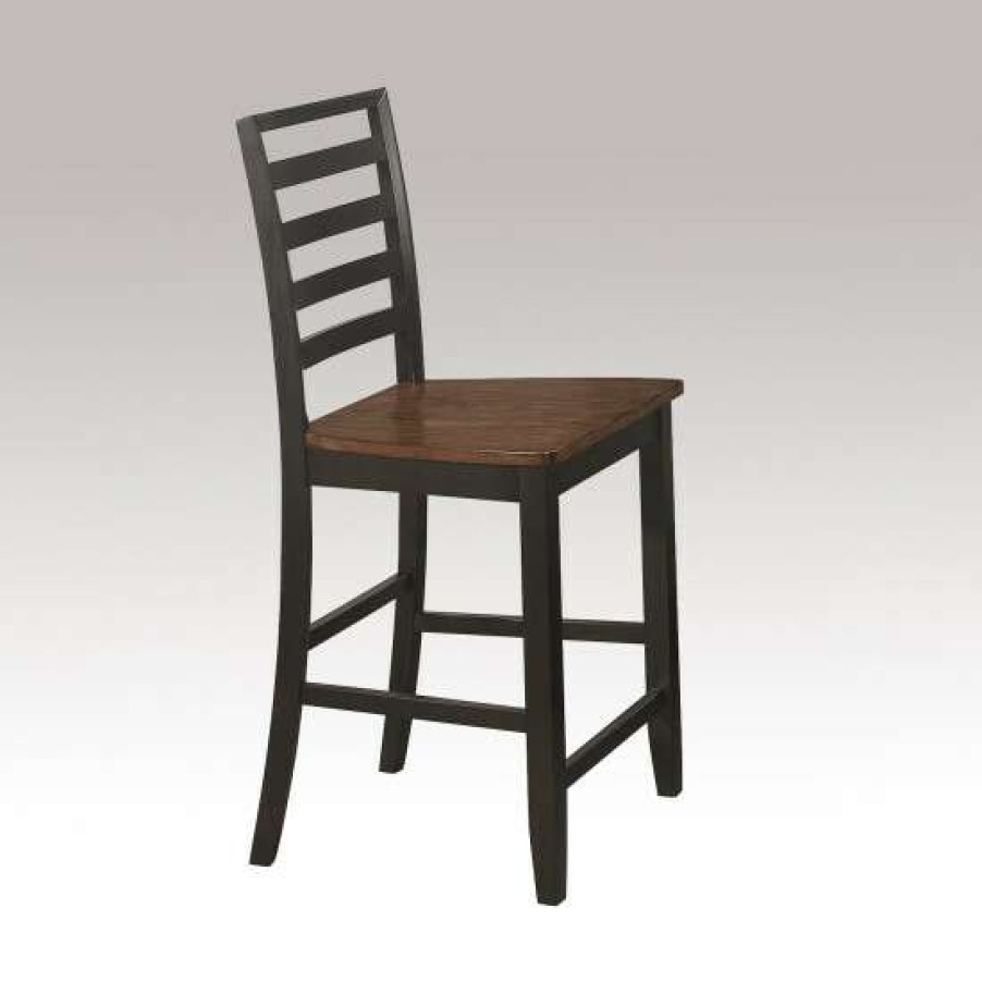 Furniture * | Deals Simple Relax Set Of 2 Dining Chair In Cinnamon And Espresso